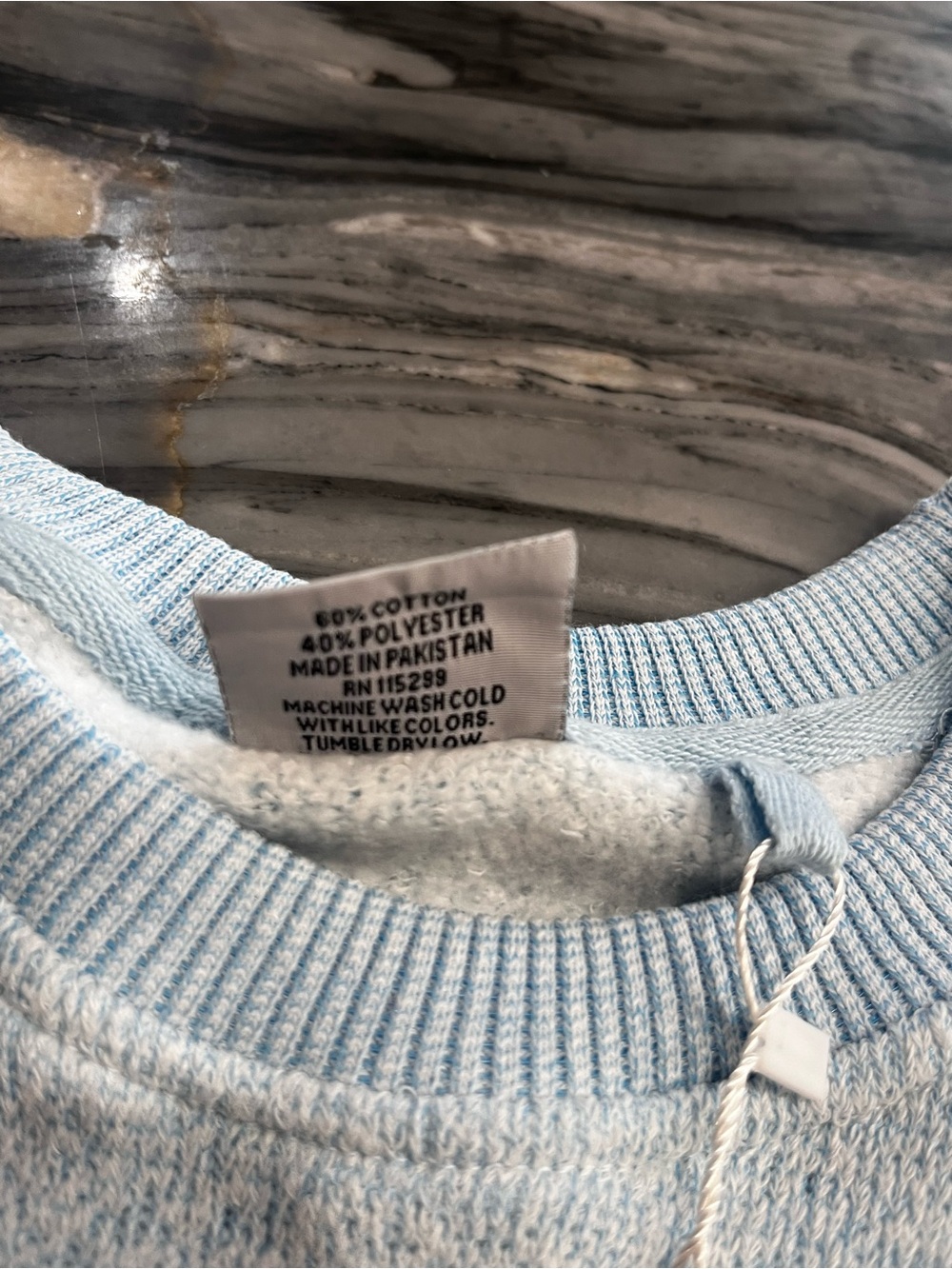 New Ritchie’s Sportswear Light Heather Blue BOSTON Sweatshirt XL Cozy Super Soft - Picture 4 of 7